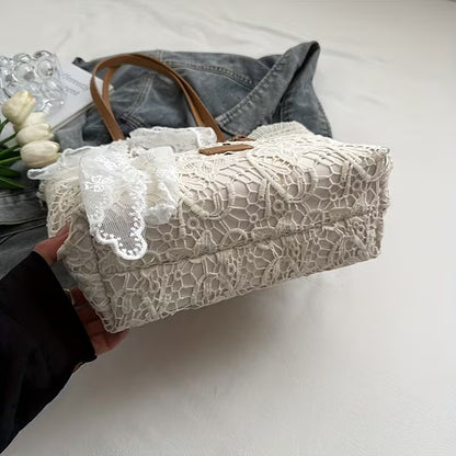 Sac Tote Grande Capacité en Dentelle