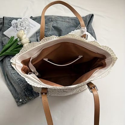 Sac Tote Grande Capacité en Dentelle